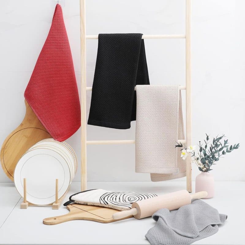 Homaxy 100% Cotton Waffle Weave Kitchen Dish Towels - Image 168