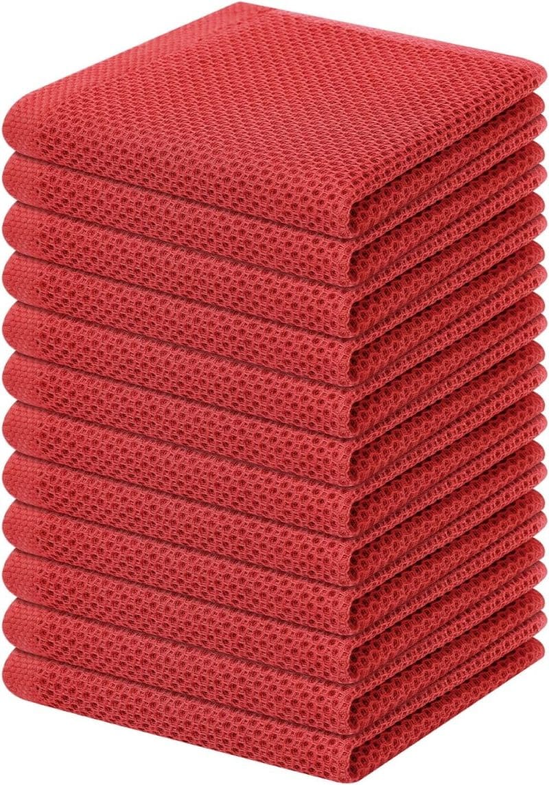 Homaxy 100% Cotton Waffle Weave Kitchen Dish Towels - Image 186