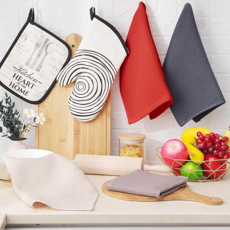 Homaxy 100% Cotton Waffle Weave Kitchen Dish Towels - Image 208