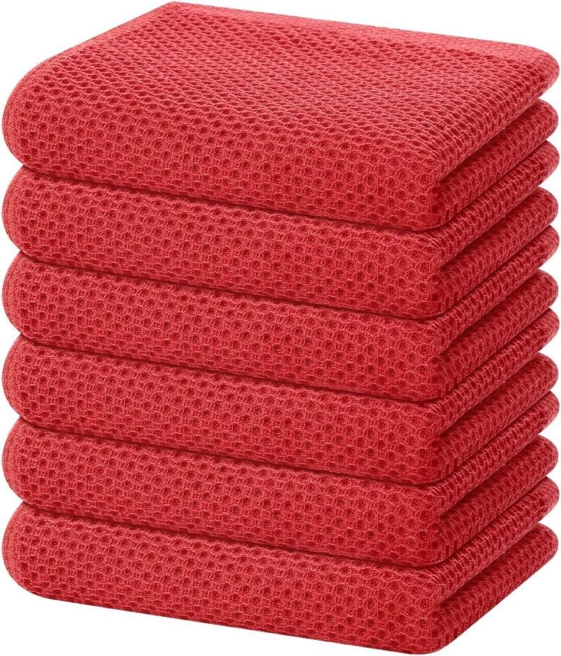 Homaxy 100% Cotton Waffle Weave Kitchen Dish Towels - Image 229