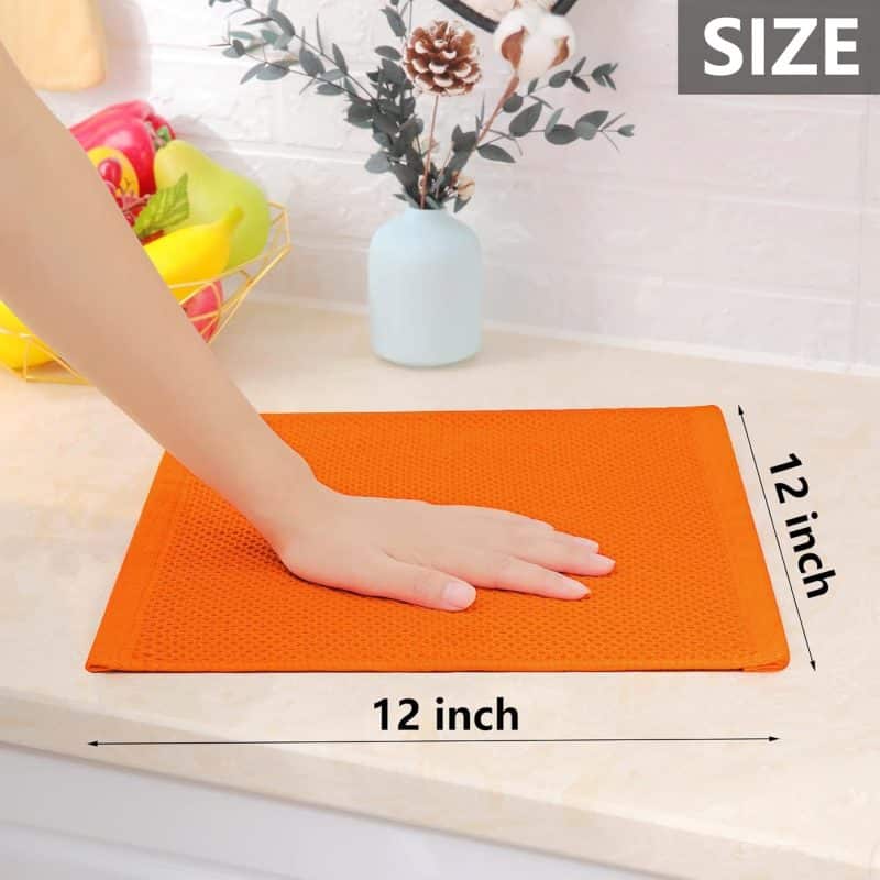 Homaxy 100% Cotton Waffle Weave Kitchen Dish Towels - Image 250
