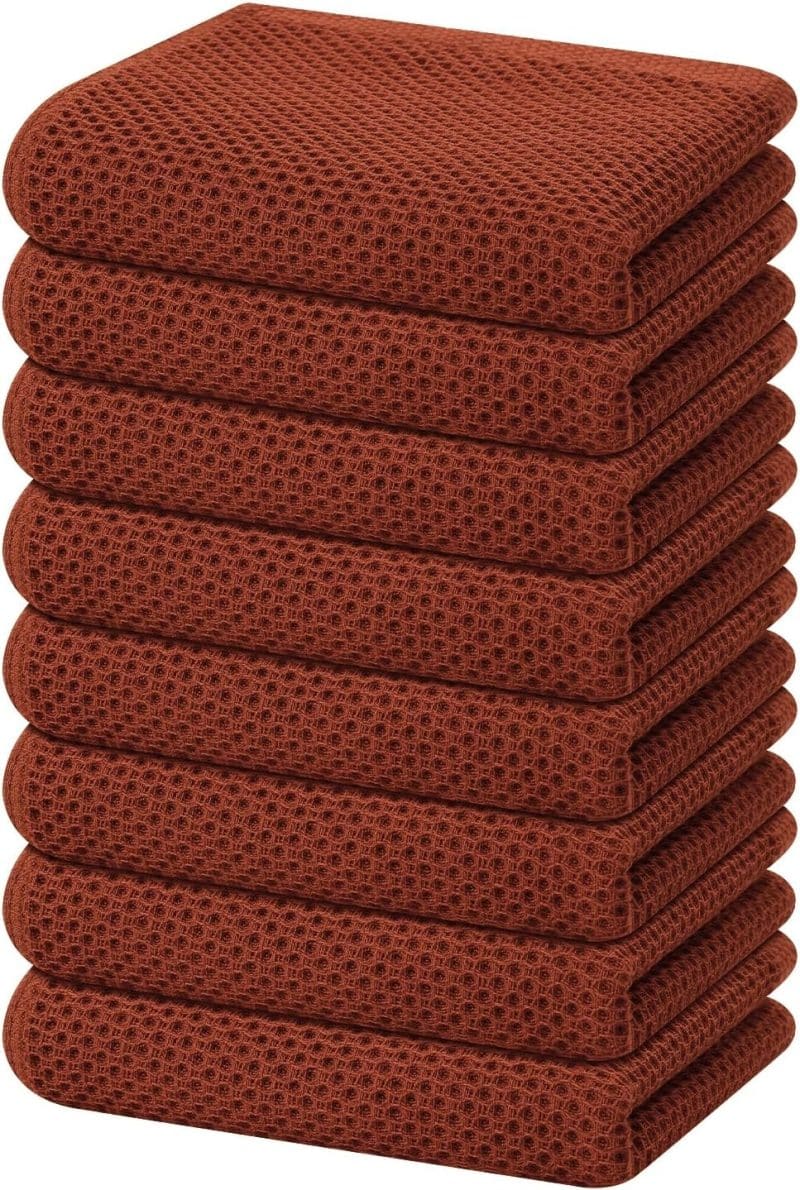 Homaxy 100% Cotton Waffle Weave Kitchen Dish Towels - Image 253