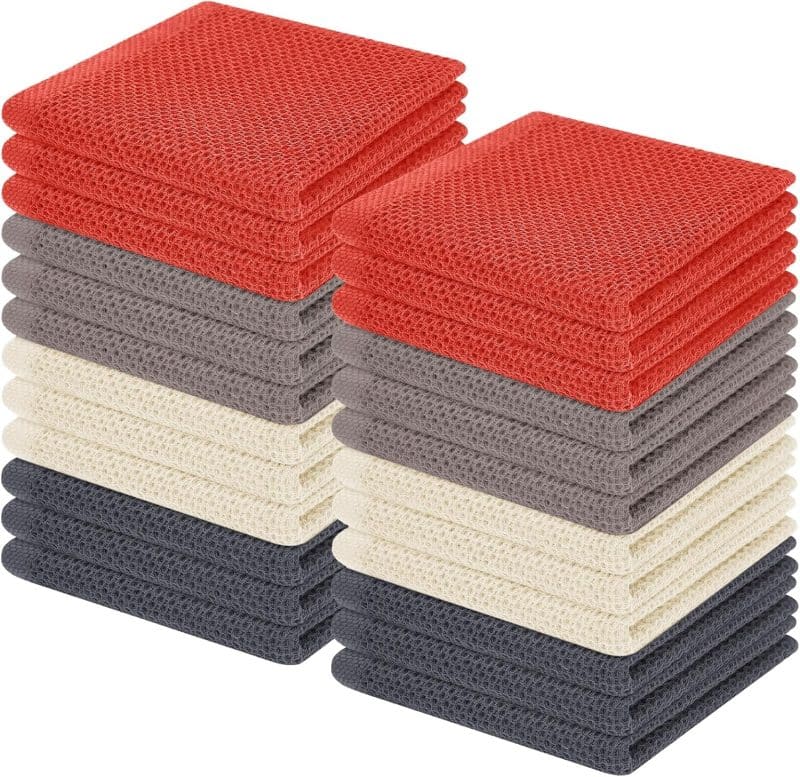 Homaxy 100% Cotton Waffle Weave Kitchen Dish Towels - Image 258
