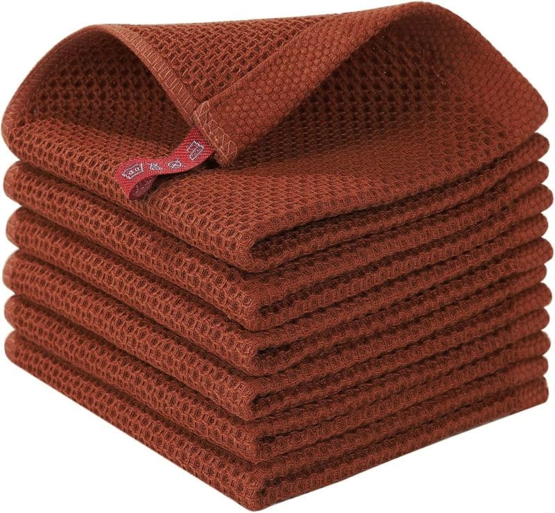 Homaxy 100% Cotton Waffle Weave Kitchen Dish Towels - Image 273
