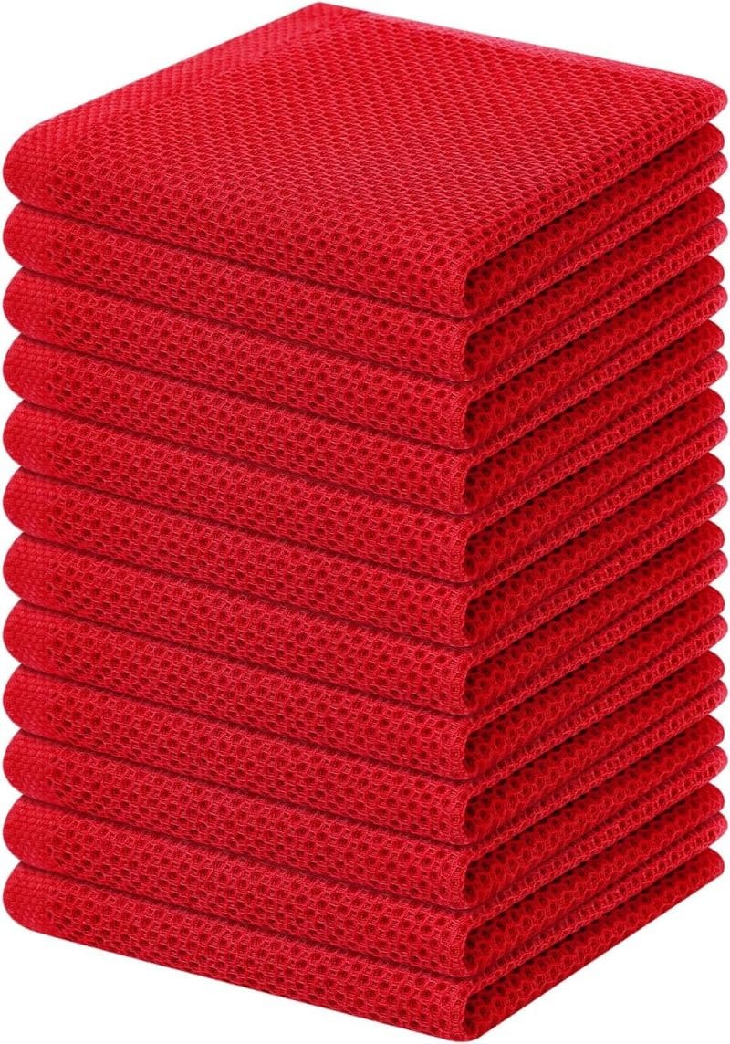 Homaxy 100% Cotton Waffle Weave Kitchen Dish Towels - Image 281