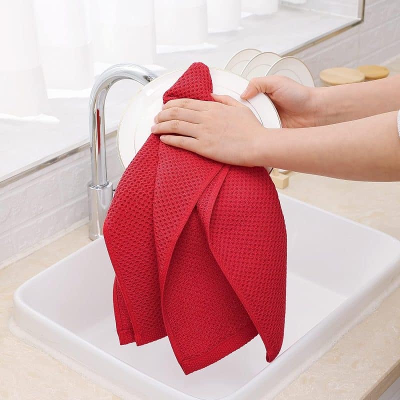 Homaxy 100% Cotton Waffle Weave Kitchen Dish Towels - Image 294