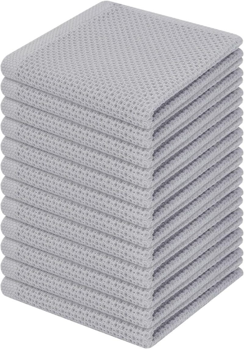 Homaxy 100% Cotton Waffle Weave Kitchen Dish Towels - Image 298