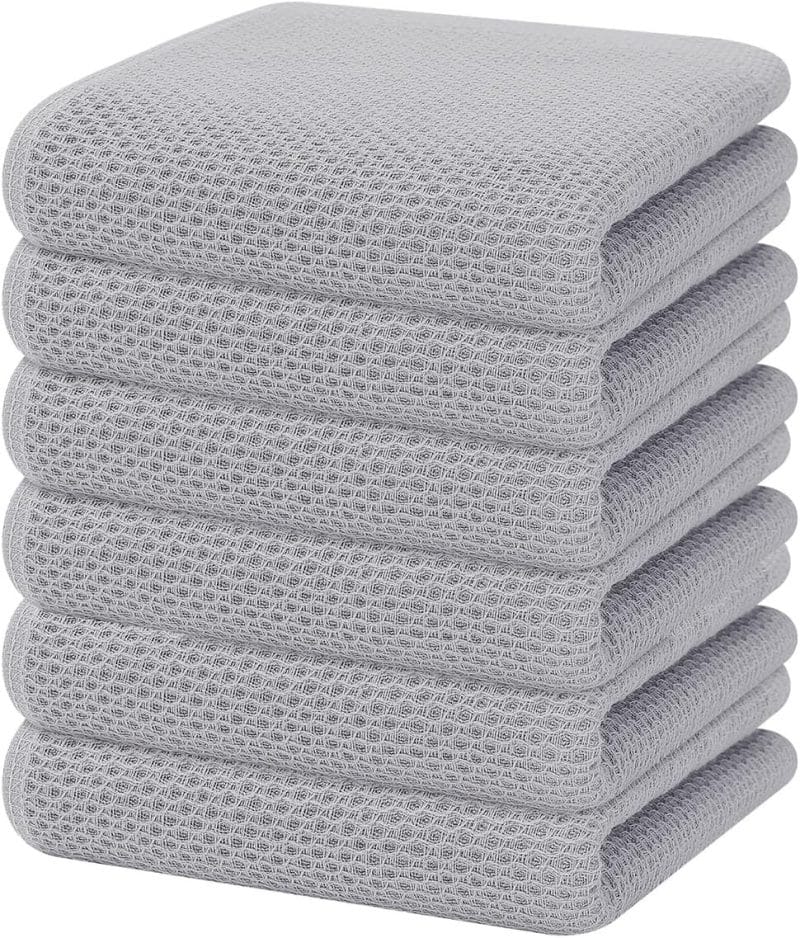 Homaxy 100% Cotton Waffle Weave Kitchen Dish Towels - Image 305