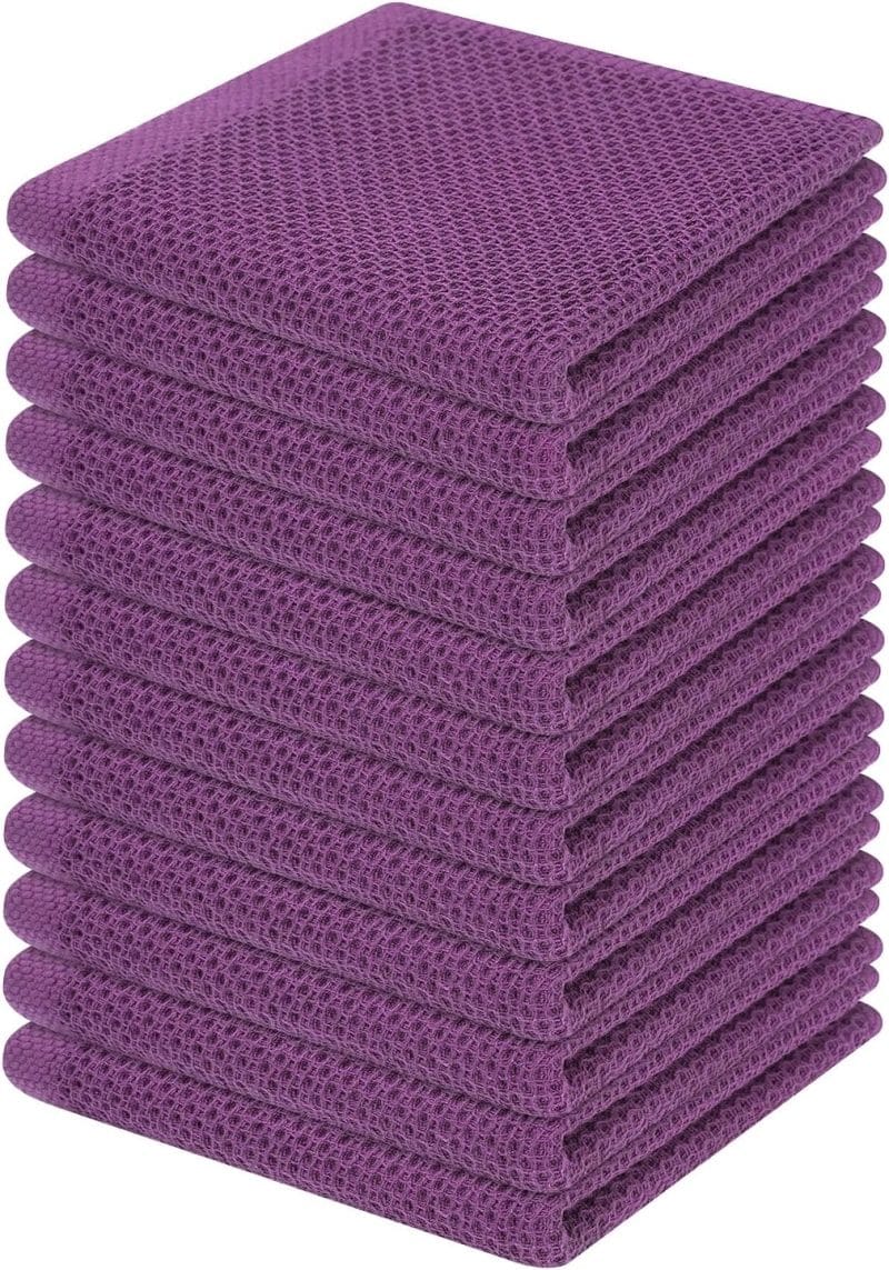 Homaxy 100% Cotton Waffle Weave Kitchen Dish Towels - Image 309
