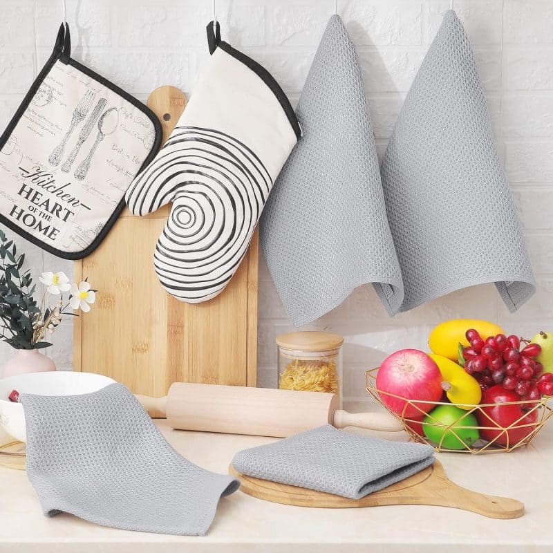 Homaxy 100% Cotton Waffle Weave Kitchen Dish Towels - Image 315