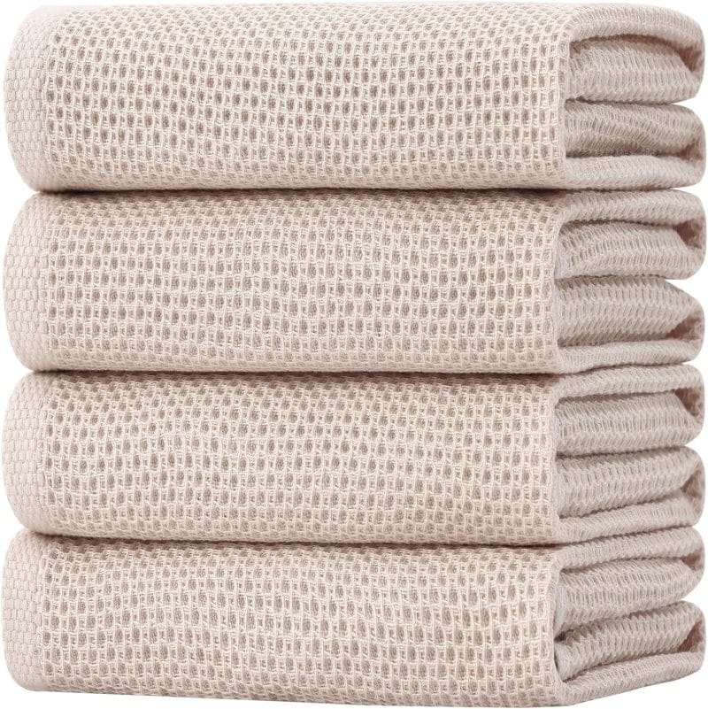 Homaxy 100% Cotton Waffle Weave Kitchen Dish Towels - Image 316