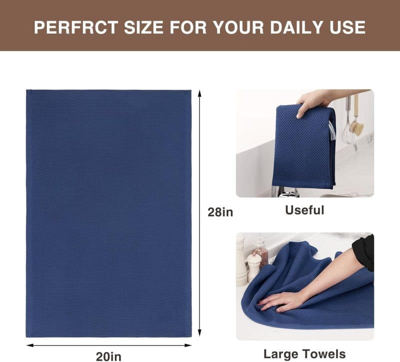 Homaxy 100% Cotton Waffle Weave Kitchen Dish Towels - Image 325