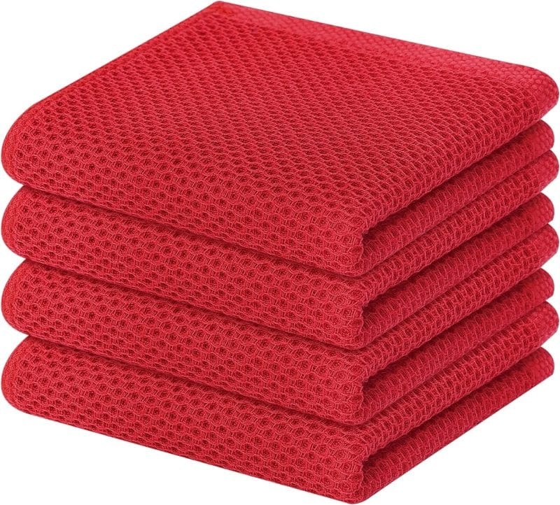 Homaxy 100% Cotton Waffle Weave Kitchen Dish Towels - Image 335