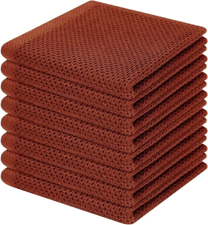 Homaxy 100% Cotton Waffle Weave Kitchen Dish Towels - Image 341