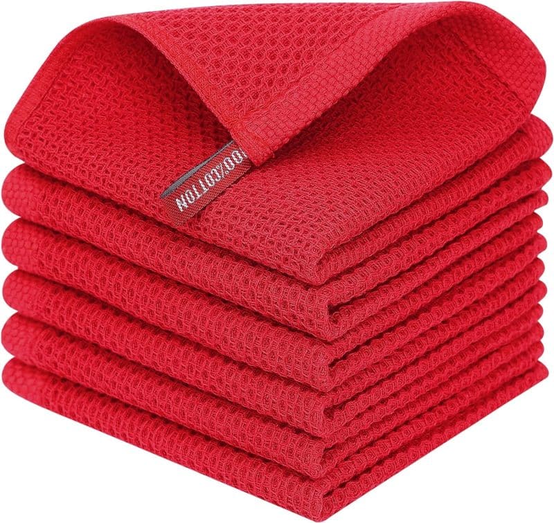 Homaxy 100% Cotton Waffle Weave Kitchen Dish Towels - Image 342