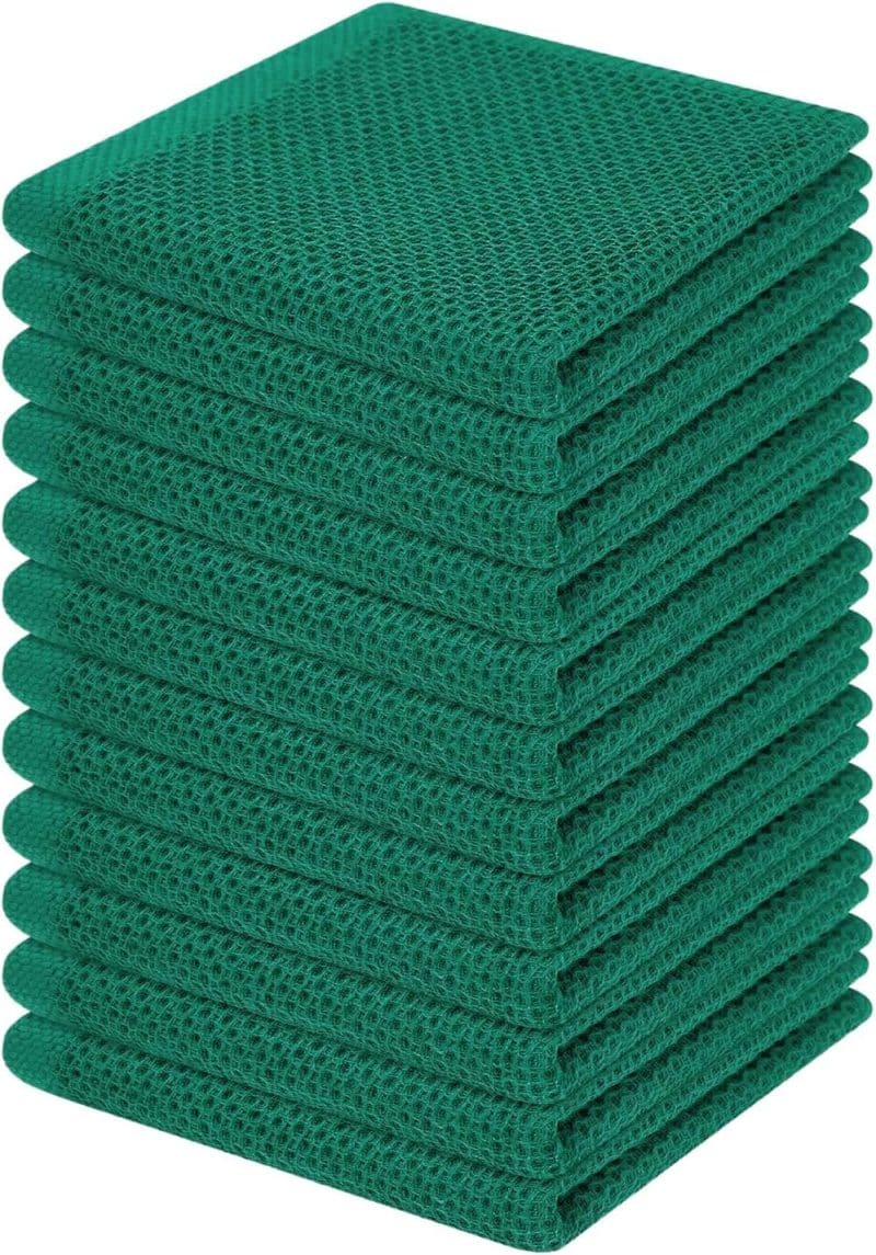 Homaxy 100% Cotton Waffle Weave Kitchen Dish Towels - Image 352