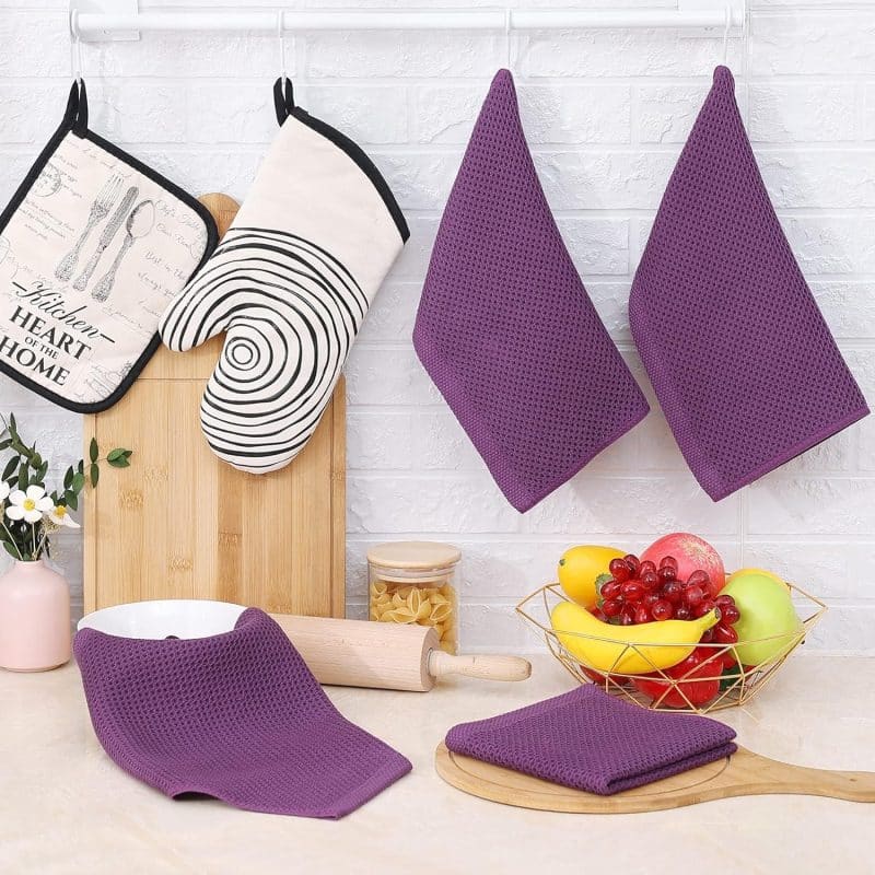 Homaxy 100% Cotton Waffle Weave Kitchen Dish Towels - Image 355