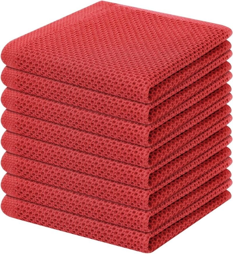Homaxy 100% Cotton Waffle Weave Kitchen Dish Towels - Image 356