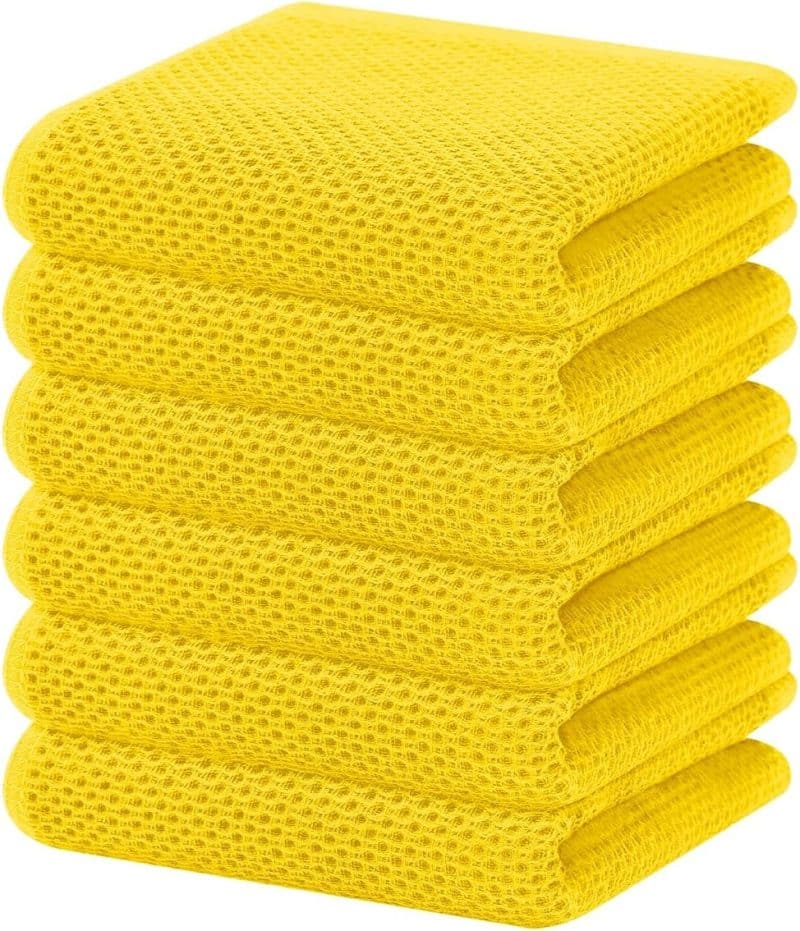 Homaxy 100% Cotton Waffle Weave Kitchen Dish Towels - Image 358