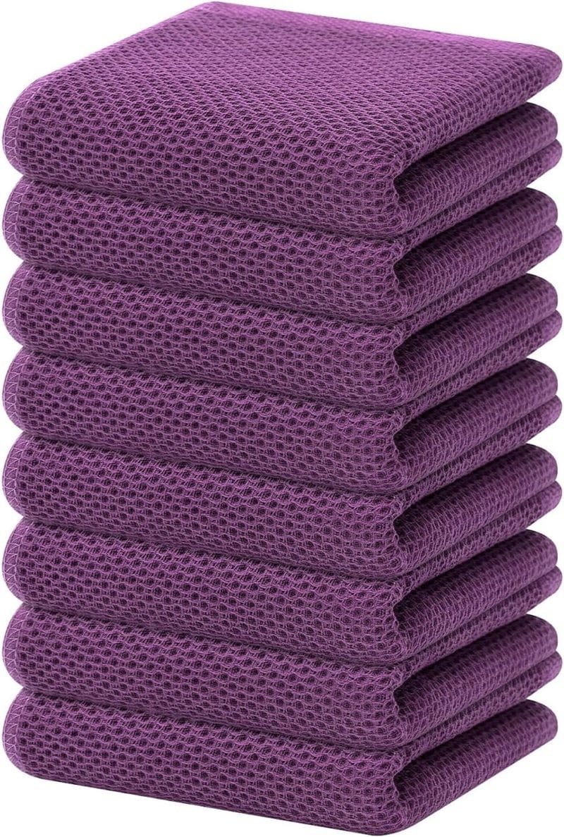 Homaxy 100% Cotton Waffle Weave Kitchen Dish Towels - Image 361