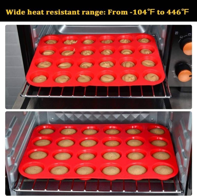 CAKETIME Silicone Mini Muffin Pan - Image 5