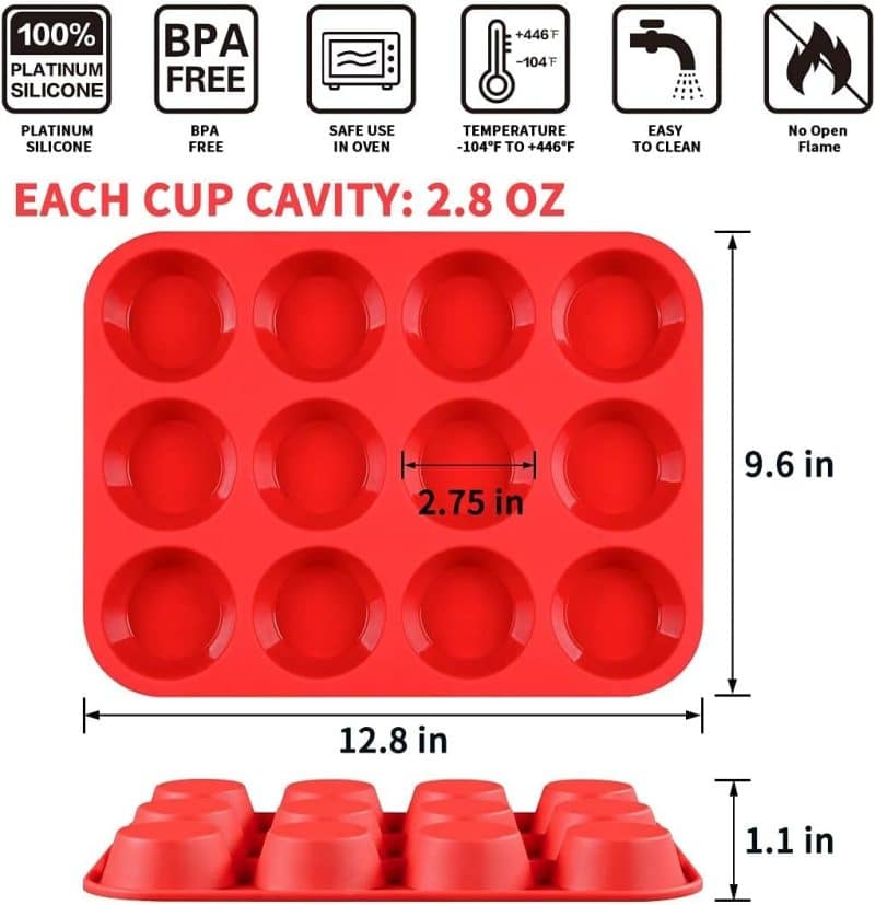 CAKETIME Silicone Mini Muffin Pan - Image 10