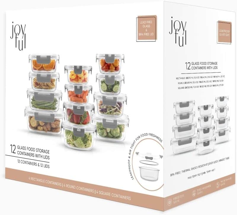 JoyJolt JoyFul Glass Food Storage Containers - Image 23