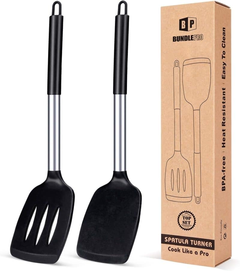 BUNDLEPRO Pack of 2 Silicone Solid Turner