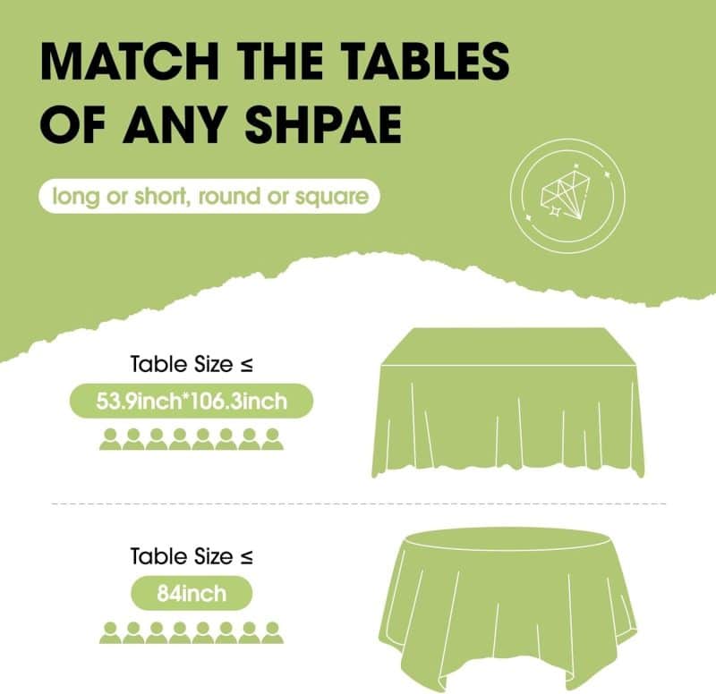 Pureegg Plastic Disposable Table Cloth - Image 3