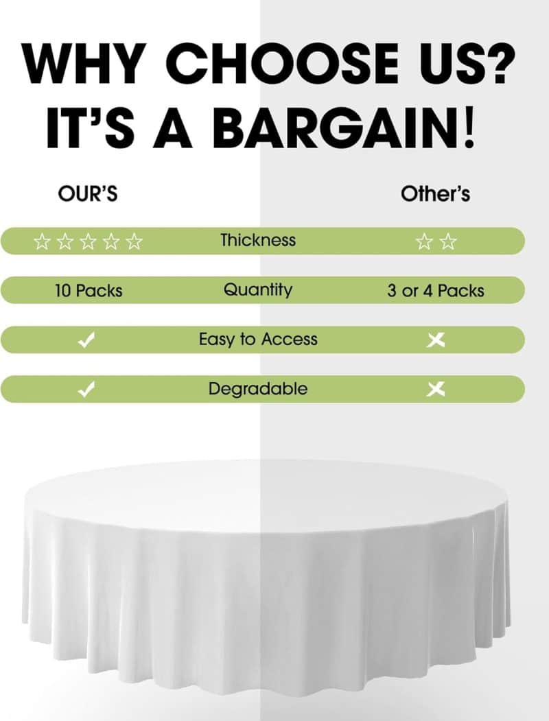 Pureegg Plastic Disposable Table Cloth - Image 10