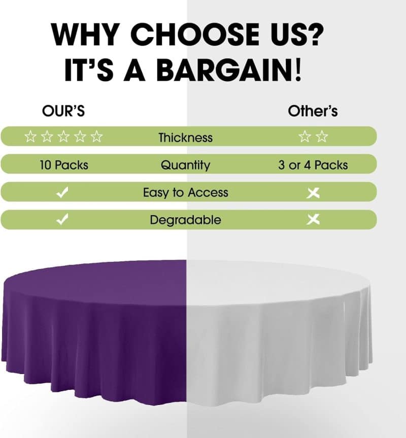 Pureegg Plastic Disposable Table Cloth - Image 120