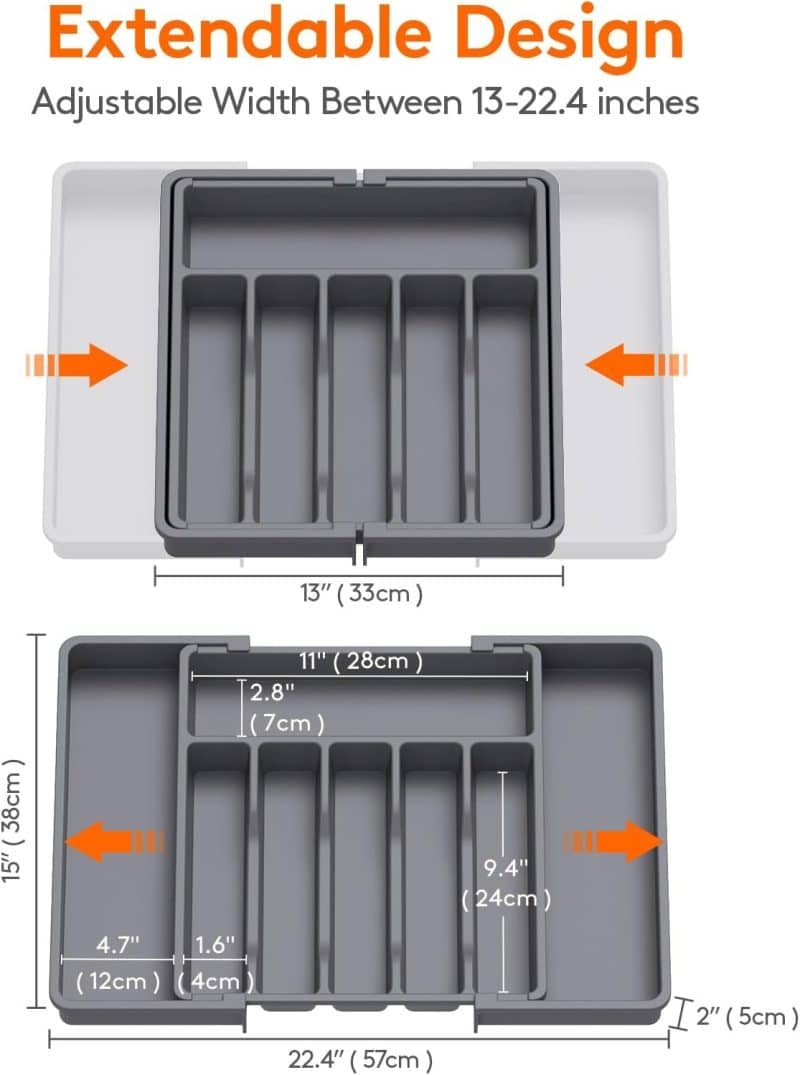 Lifewit Silverware Drawer Organizer - Image 58