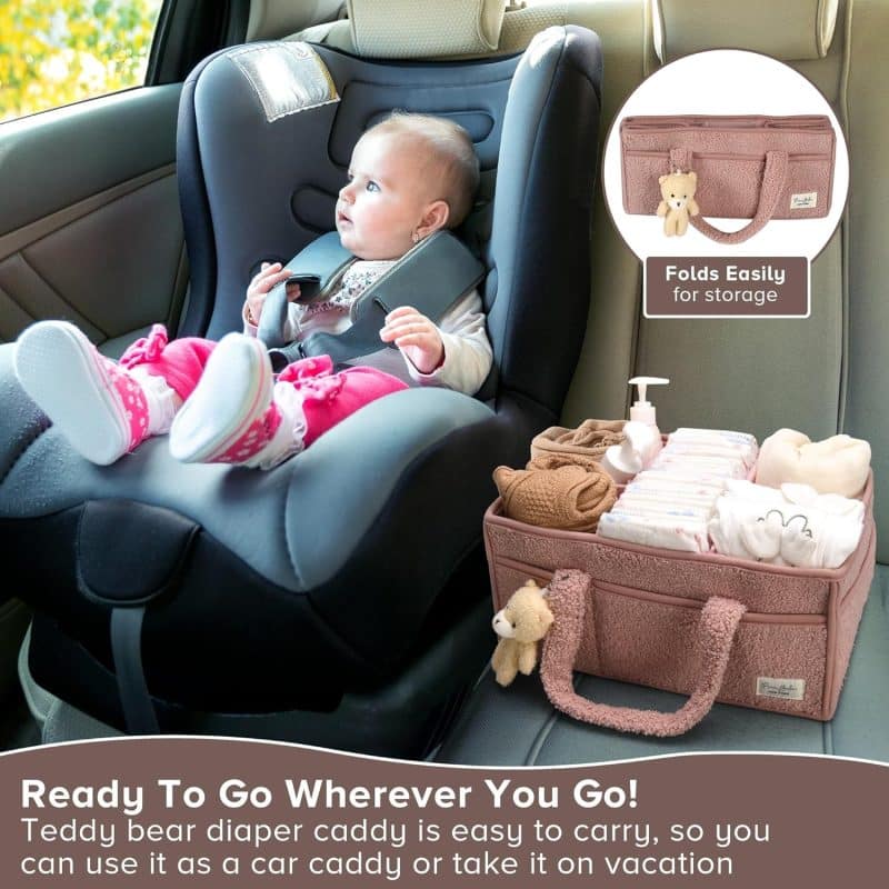 PeraBella Baby Diaper Caddy Organizer for Changing Table - Image 7
