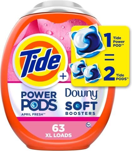 Tide Power PODs 2-in-1 Laundry Detergent Pods with Downy Soft Boosters
