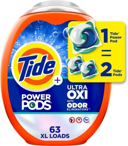 Tide Ultra OXI Power PODS with Odor Eliminators Laundry Detergent Pacs