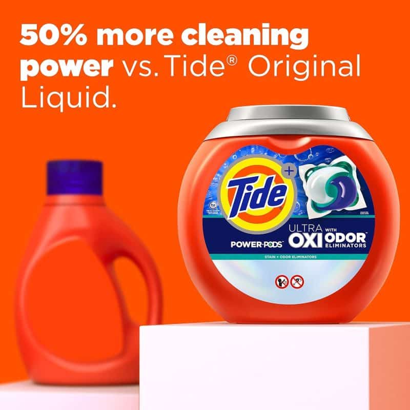 Tide Ultra OXI Power PODS with Odor Eliminators Laundry Detergent Pacs - Image 5