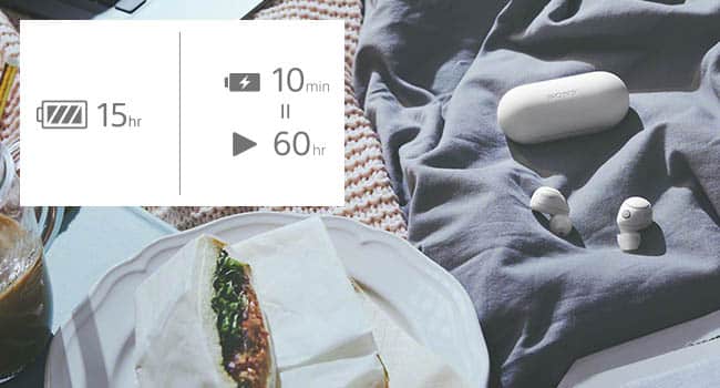 Listen all day, charge in minutes