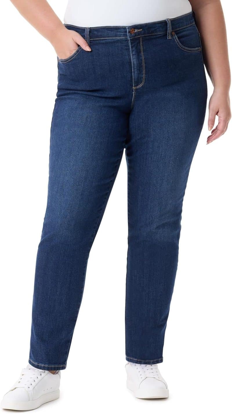 Gloria Vanderbilt Women's Amanda Classic High Rise Tapered Jeans (Plus Sizes) - Image 7