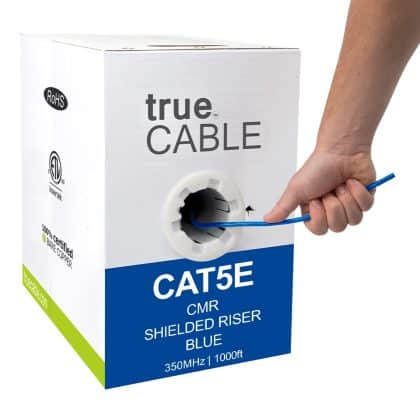 trueCABLE Cat5e Riser (CMR, 1000ft)
