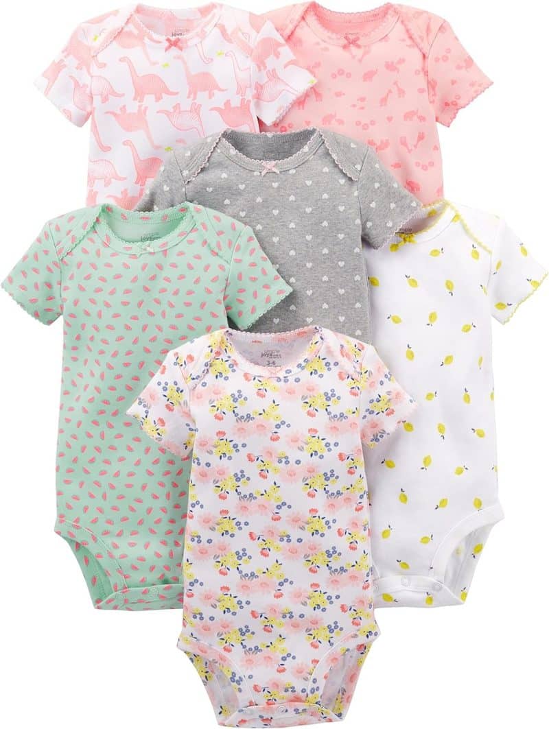 Simple Joys by Carter's baby Girls Short Sleeve Bodysuit (6 Pack) - Image 60