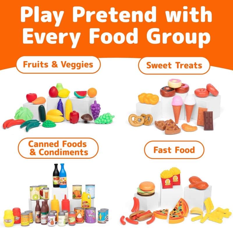 Jaxojoy Pretend Play Chef/Food Set - Image 3