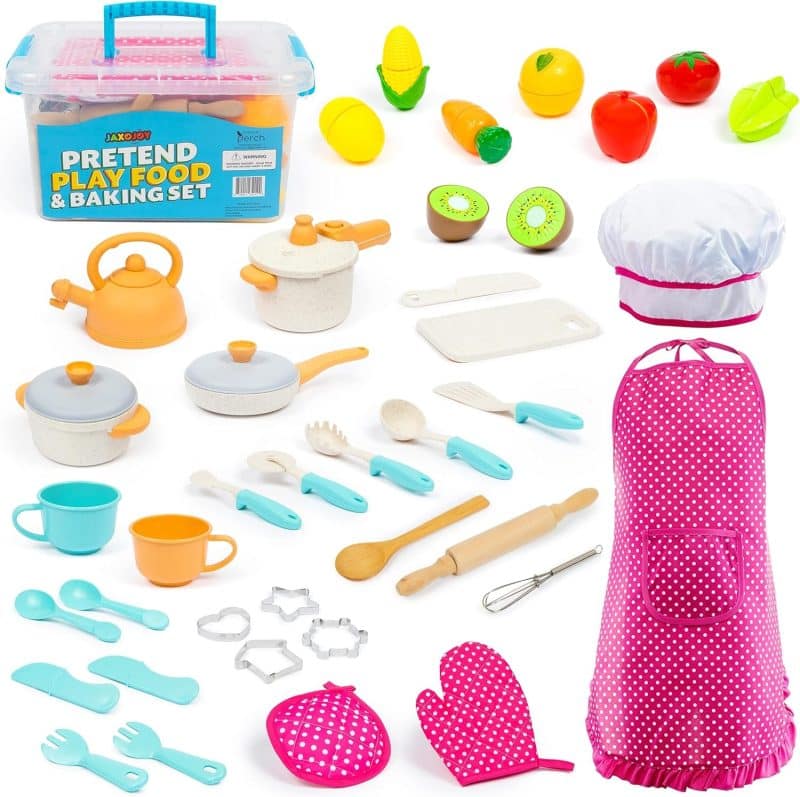 Jaxojoy Pretend Play Chef/Food Set - Image 16