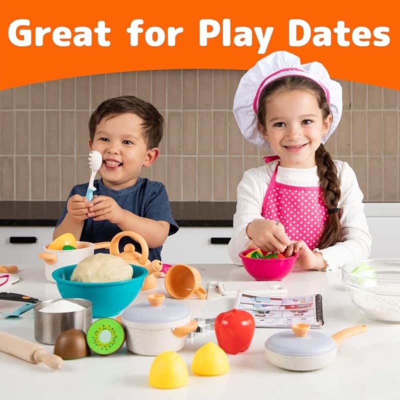Jaxojoy Pretend Play Chef/Food Set - Image 22