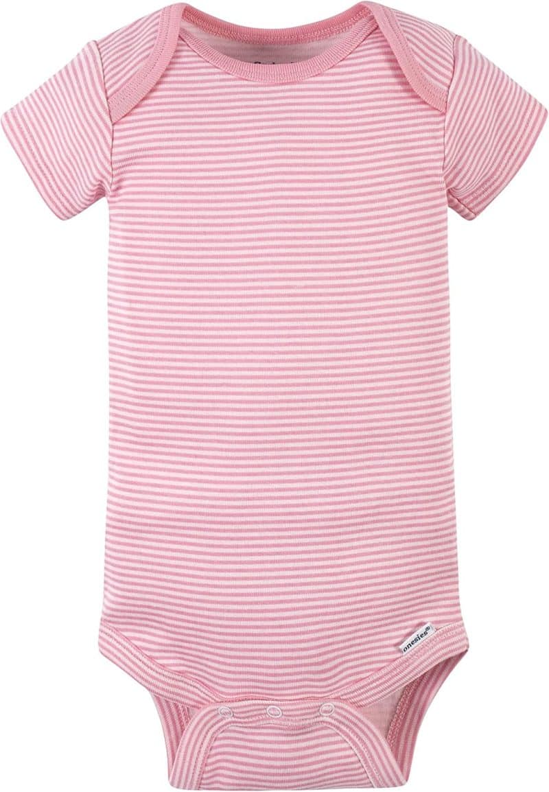 Gerber Baby Girls' Short Sleeve Onesies (8-Pack) - Image 34