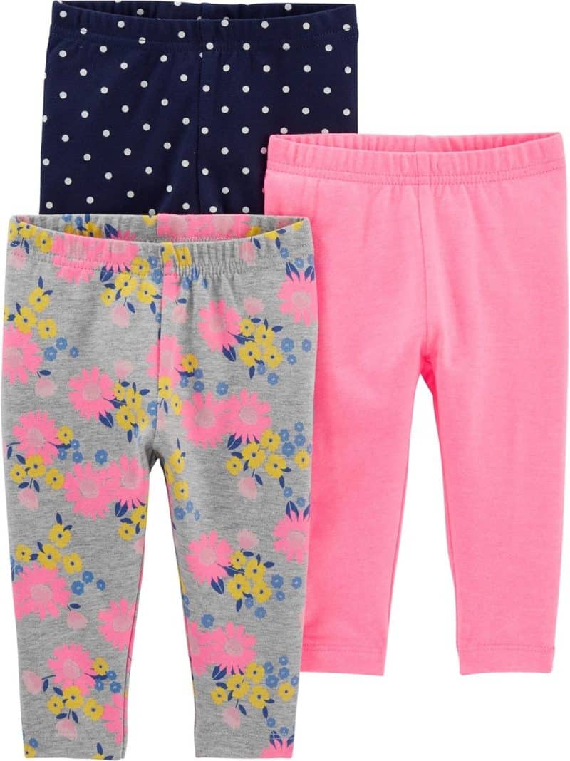 Simple Joys by Carter's Girls' Leggings (3-Pack) - Image 12