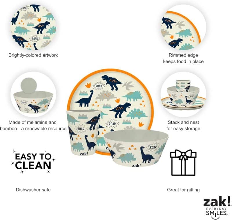 Zak Designs Kids Dinnerware Set - Image 61