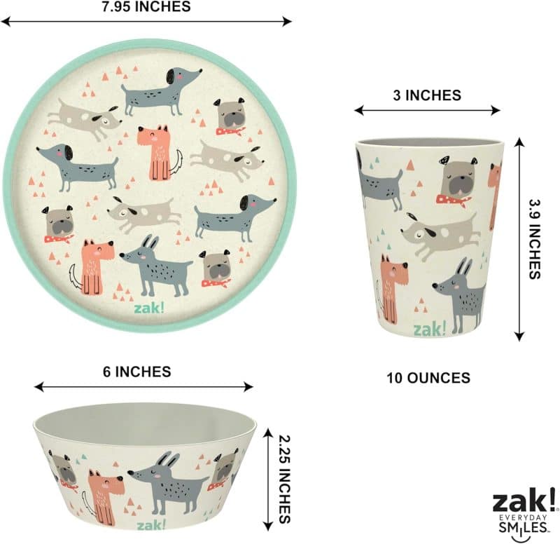 Zak Designs Kids Dinnerware Set - Image 154