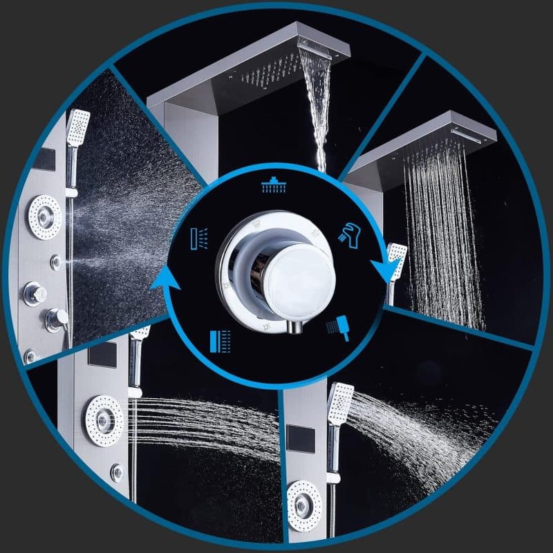 ELLO&ALLO LED Shower Panel Tower System - Image 16