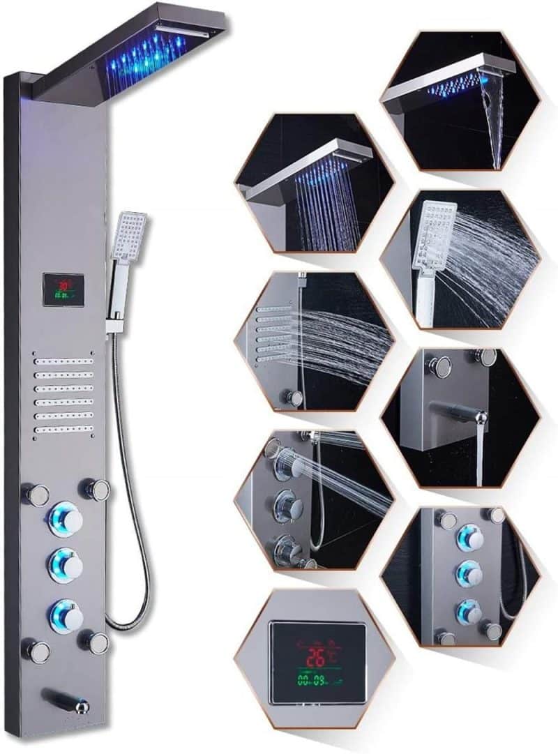 ELLO&ALLO LED Shower Panel Tower System - Image 24