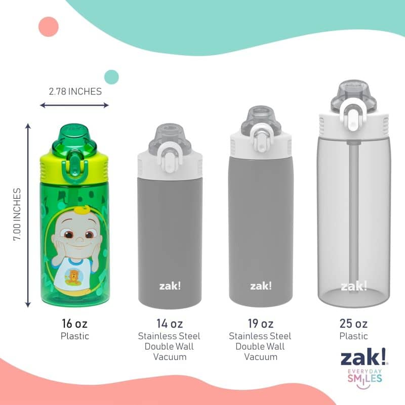 Zak Designs Kids Water Bottle Set - Image 23